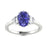 14KT Gold Tanzanite and Diamond Ladies Ring (Tanzanite 1.21 cts White Diamonds 0.13 cts)