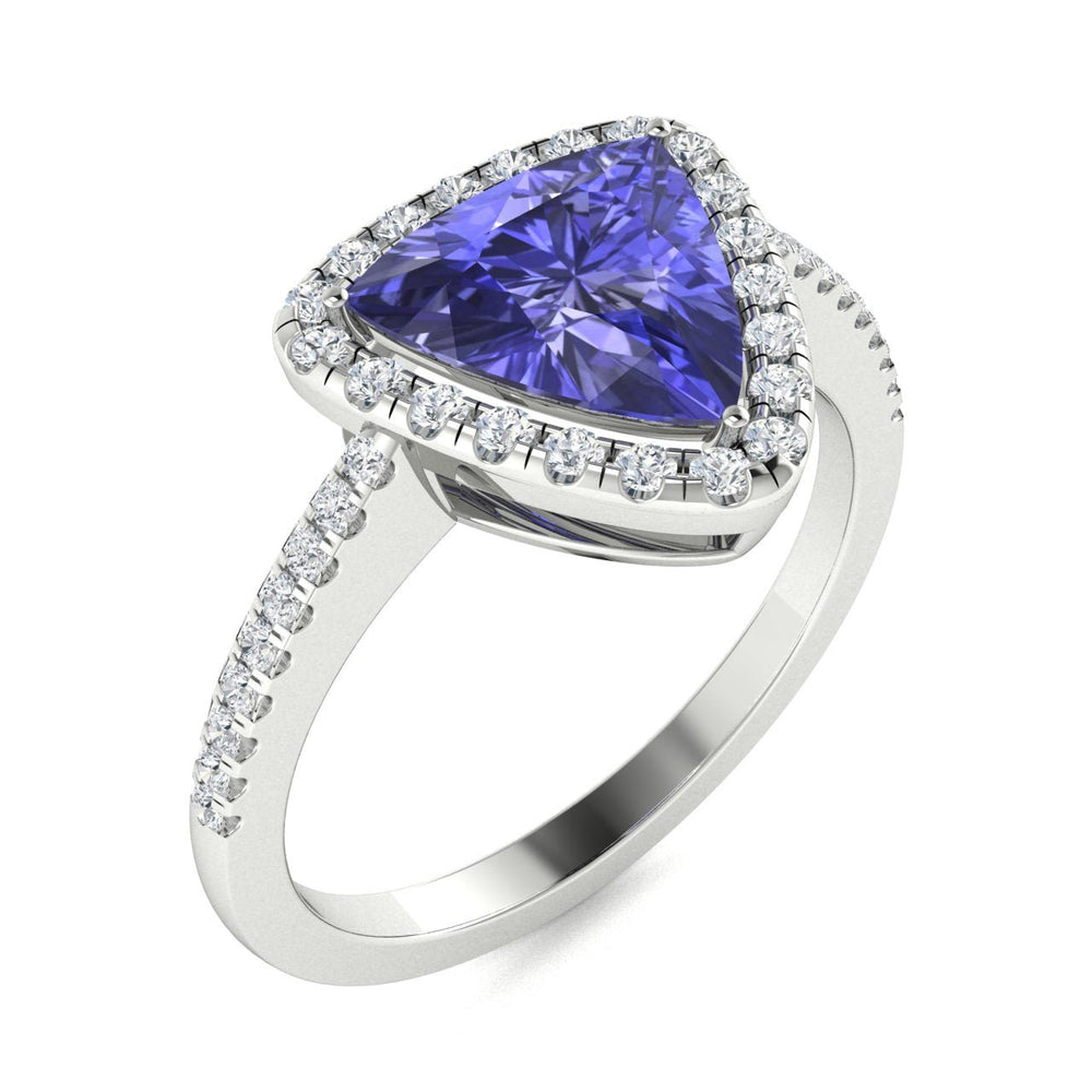 14KT Gold Tanzanite and Diamond Ladies Ring ( Tanzanite 1.32 cts. White Diamond 0.3 cts.)