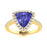 14KT Gold Tanzanite and Diamond Ladies Ring ( Tanzanite 1.32 cts. White Diamond 0.3 cts.)