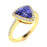 14KT Gold Tanzanite and Diamond Ladies Ring ( Tanzanite 1.32 cts. White Diamond 0.3 cts.)