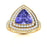 14KT Gold Tanzanite and Diamond Ladies Ring (Tanzanite 1.37 cts. White Diamond 0.76 cts.)