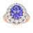 14KT Gold Tanzanite and Diamond Ladies Ring (Tanzanite 1.47 cts. White Diamond 0.68 cts.)