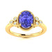 14KT Gold Tanzanite and Diamond Ladies Ring (Tanzanite 1.62 cts. White Diamond 0.81 cts.)