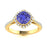 14KT Gold Tanzanite and Diamond Ladies Ring (Tanzanite 1.67 cts. White Diamond 0.56 cts.)