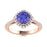 14KT Gold Tanzanite and Diamond Ladies Ring (Tanzanite 1.67 cts. White Diamond 0.56 cts.)