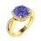 14KT Gold Tanzanite and Diamond Ladies Ring (Tanzanite 1.68 cts. White Diamond 0.34 cts.)