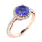 14KT Gold Tanzanite and Diamond Ladies Ring (Tanzanite 1.74 cts. White Diamond 0.34 cts.)