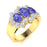 14KT Gold Tanzanite and Diamond Ladies Ring (Tanzanite 1.77 cts. White Diamond 0.9 cts.)
