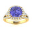 14KT Gold Tanzanite and Diamond Ladies Ring (Tanzanite 1.8 cts. White Diamond 0.44 cts.)