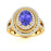 14KT Gold Tanzanite and Diamond Ladies Ring (Tanzanite 1.8 cts. White Diamond 0.5 cts.)