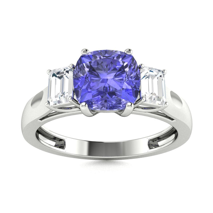 14KT Gold Tanzanite and Diamond Ladies Ring (Tanzanite 2.31 cts. White Diamond 0.14 cts.)