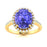 14KT Gold Tanzanite and Diamond Ladies Ring (Tanzanite 2.64 cts. White Diamond 0.27 cts.)