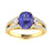 14KT Gold Tanzanite and Diamond Ladies Ring (Tanzanite 3.65 cts. White Diamond 0.36 cts.)
