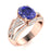 14KT Gold Tanzanite and Diamond Ladies Ring (Tanzanite 3.82 cts. White Diamond 0.87 cts.)