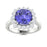 14KT Gold Tanzanite and Diamond Ladies Ring (Tanzanite 5.07 cts White Diamonds 0.88 cts)
