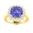 14KT Gold Tanzanite and Diamond Ladies Ring (Tanzanite 5.07 cts White Diamonds 0.88 cts)