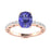 18kt Gold Cushion cut Tanzanite and Diamond Ladies Ring (Tanzanite 2.50cts Diamonds 0.40 cts)