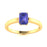 18KT Gold Emerald Cut Tanzanite Ring (Tanzanite 0.93 cts)