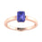 18KT Gold Emerald Cut Tanzanite Ring (Tanzanite 0.93 cts)