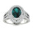18KT Gold Oval Alexandrite and Diamond Ladies Ring (Alexandrite 1.15 cts. White Diamond 0.80 cts.)
