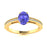 18kt Gold Oval brilliant Tanzanite and Diamond Ladies Ring (Tanzanite 1.50ct Diamonds 0.20cts)