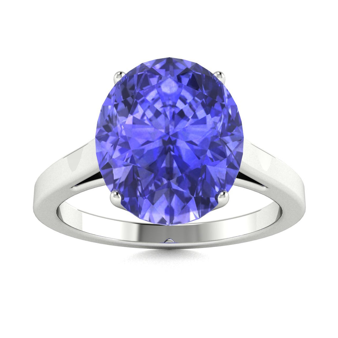 18kt Gold Oval Brilliant Tanzanite Ladies Ring (Tanzanite 6.00ct)