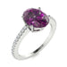 18KT Gold Oval Cut Alexandrite and Diamond Ring (Alexandrite 1.27 cts White Diamonds 0.08 cts)