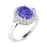 18kt Gold Oval Shaped AAA Tanzanite and Diamond Ladies Ring (Tanzanite 1.20ct Diamonds 0.25cts)