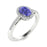 18kt Gold Oval Shaped Tanzanite and Diamond Ladies Ring (Tanzanite .75ct Diamonds 0.10cts)