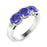 18kt Gold Past, Present, Future Tanzanite Ladies Ring (Tanzanite 2.50cts Diamonds 0.04cts)