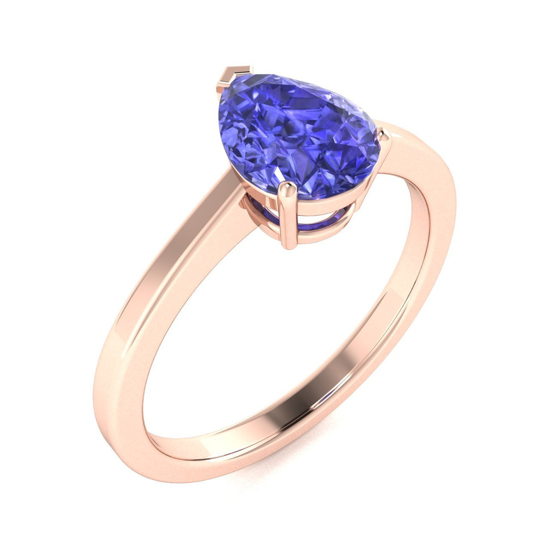 18kt Gold Pear brilliant Tanzanite Ladies Ring (Tanzanite 2.25ct)