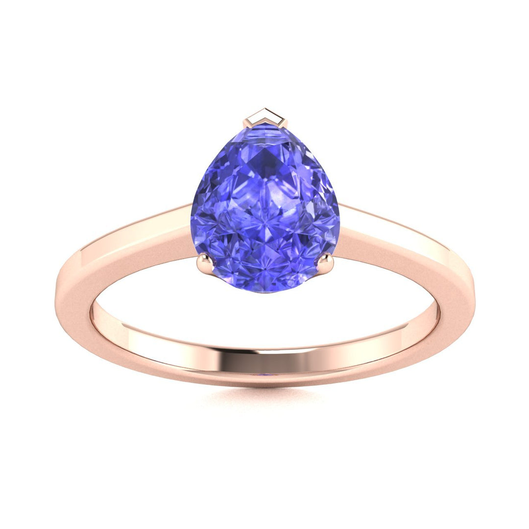 18kt Gold Pear brilliant Tanzanite Ladies Ring (Tanzanite 2.25ct)