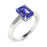 18kt Gold Perfectly Cut Emerald Cut Tanzanite Ladies Ring (Tanzanite 1.50ct)