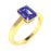 18kt Gold Perfectly Cut Emerald Cut Tanzanite Ladies Ring (Tanzanite 1.50ct)