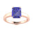 18kt Gold Perfectly Cut Emerald Cut Tanzanite Ladies Ring (Tanzanite 1.50ct)