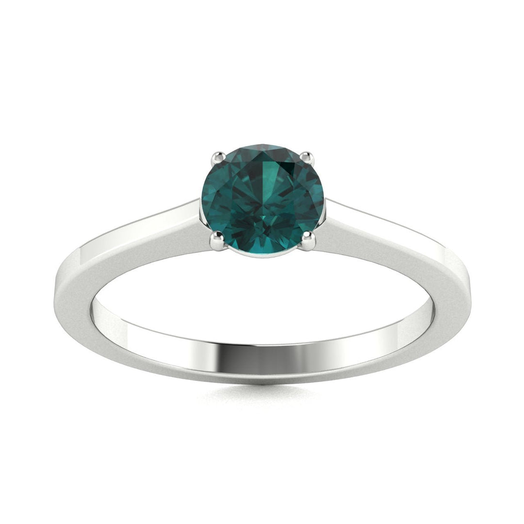 18kt Gold Round brilliant cut Natural Alexandrite Ladies Ring (Alexandrite 0.75ct)