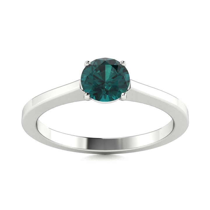 18kt Gold Round brilliant cut Natural Alexandrite Ladies Ring (Alexandrite 0.75ct)