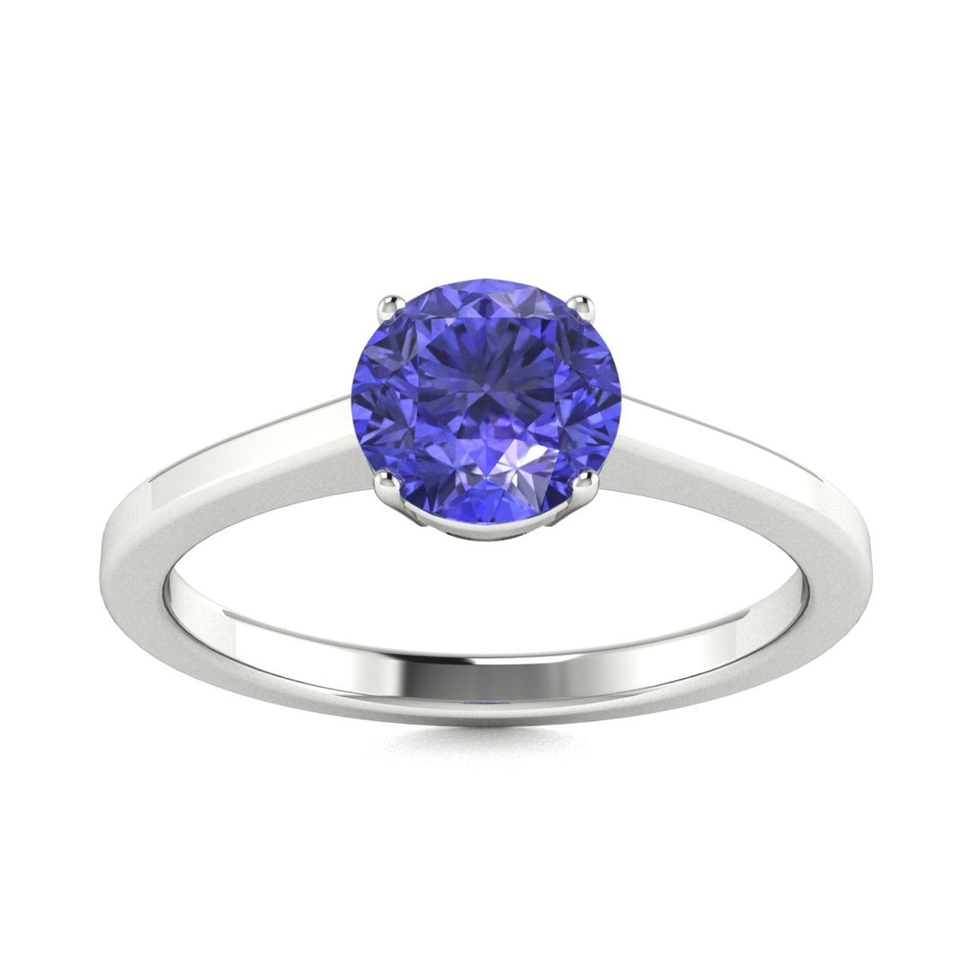 18kt Gold Round Brilliant Tanzanite Ladies Ring (Tanzanite 2.50ct)