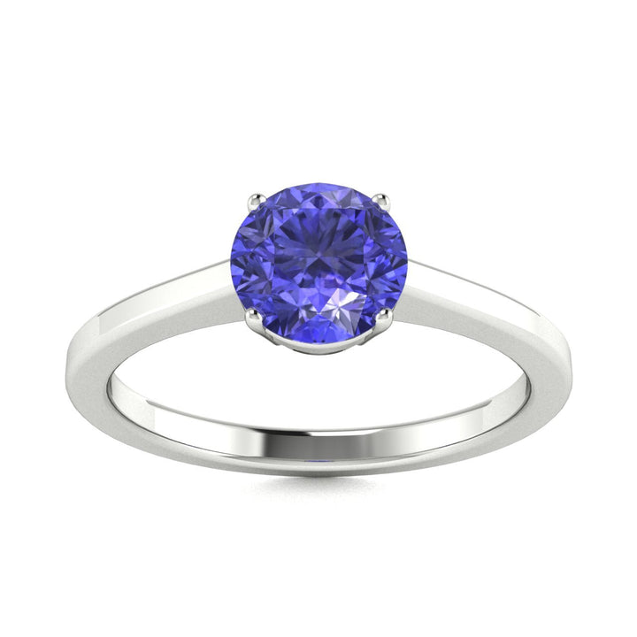 18kt Gold Round Brilliant Tanzanite Ladies Ring (Tanzanite 2.50ct)