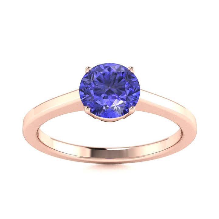 18kt Gold Round Brilliant Tanzanite Ladies Ring (Tanzanite 2.50ct)
