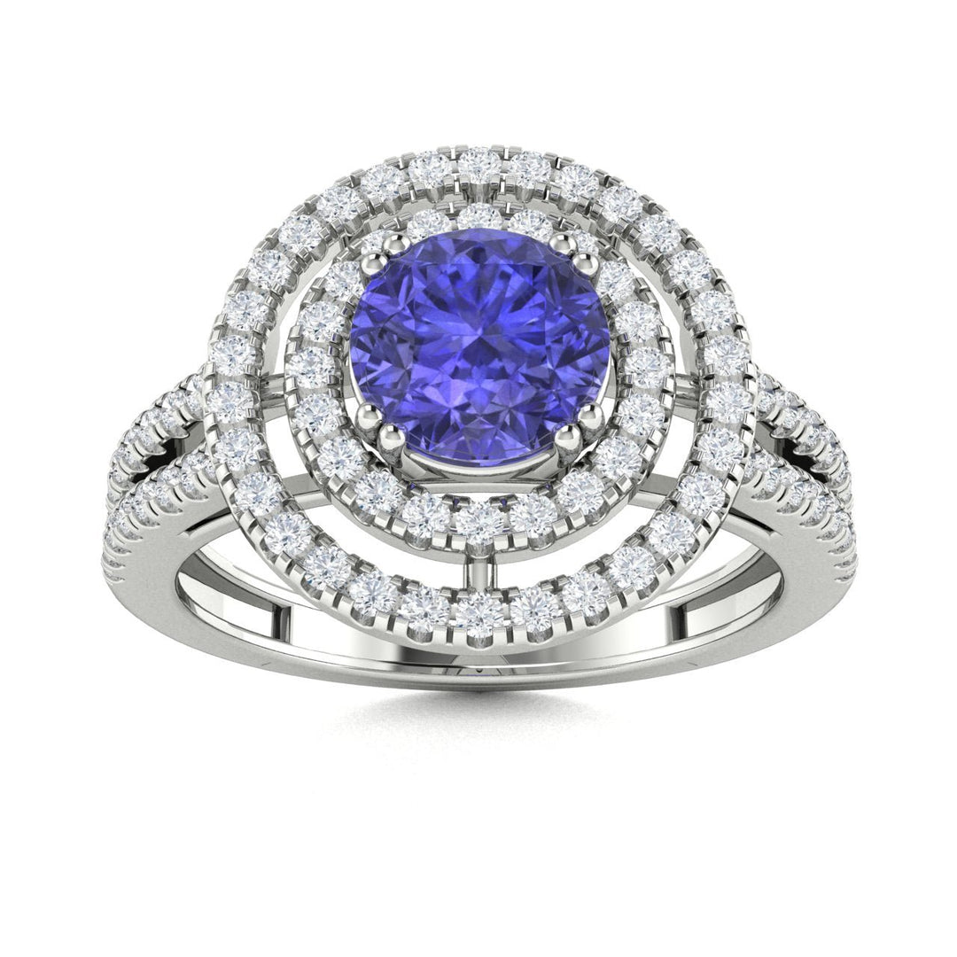 18kt Gold Tanzanite and Diamond Ladies Ring (Tanzanite 1.25ct Diamonds 0.60cts)
