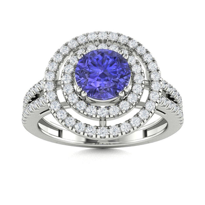 18kt Gold Tanzanite and Diamond Ladies Ring (Tanzanite 1.25ct Diamonds 0.60cts)