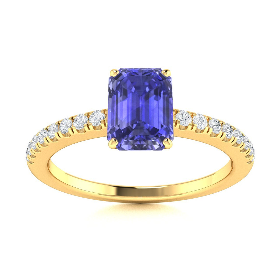 18kt Gold Tanzanite and Diamond Ladies Ring (Tanzanite 2.00ct Diamonds 0.25cts)