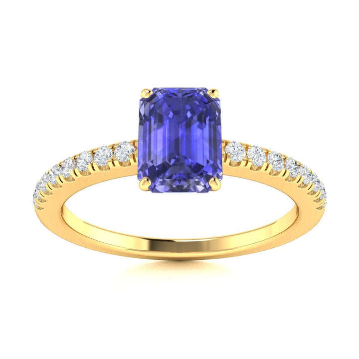 18kt Gold Tanzanite and Diamond Ladies Ring (Tanzanite 2.00ct Diamonds 0.25cts)