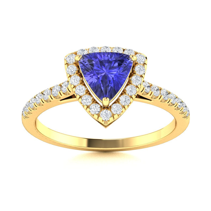 18kt Gold Tanzanite and Diamond Ladies Ring (Tanzanite 2.25ct Diamonds 0.50 cts)