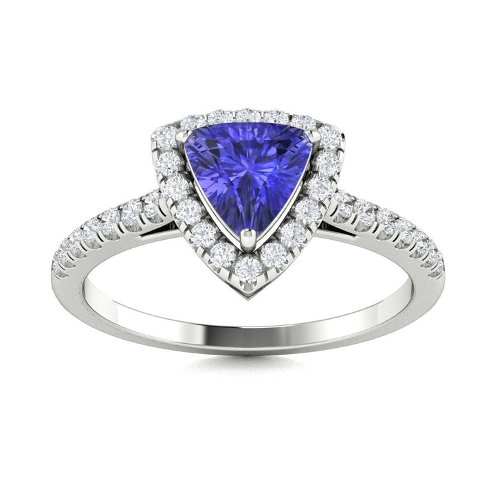 18kt Gold Tanzanite and Diamond Ladies Ring (Tanzanite 2.25ct Diamonds 0.50 cts)