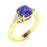 18KT Gold Tanzanite and Diamond Ladies Ring (Tanzanite 2.5 cts. White Diamond 0.16 cts.)