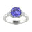 18KT Gold Tanzanite and Diamond Ladies Ring (Tanzanite 2.5 cts. White Diamond 0.16 cts.)