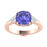 18KT Gold Tanzanite and Diamond Ladies Ring (Tanzanite 2.5 cts. White Diamond 0.16 cts.)