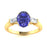 18kt Gold Tanzanite and Diamond Ladies Ring (Tanzanite 2.50ct Diamonds 0.20 cts)